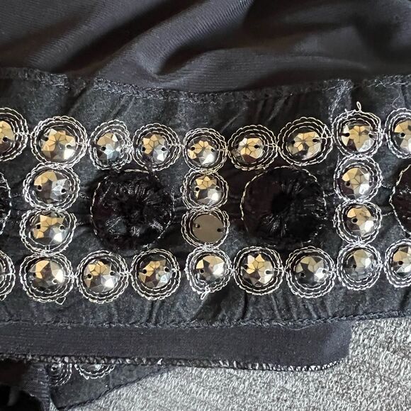 Tiana B Classic Elegant Embellished Midi shift Cocktail Dress Sz 10 - Picture 9 of 10